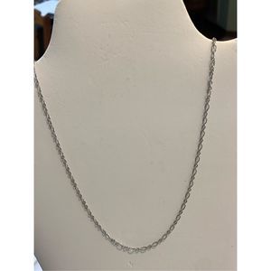 Dainty Silver Oval Chain #classic